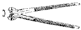 THE SAND-CRACK FORCEPS AND CLAMP.