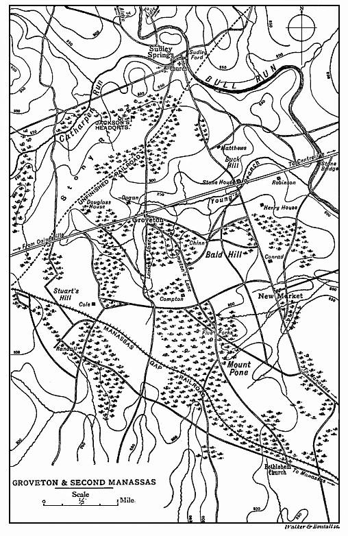 [Illustration: Map of Groveton and Second Manassas]