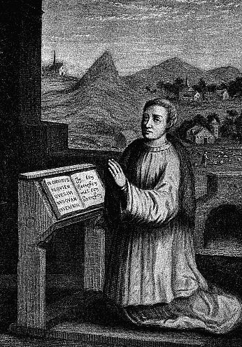 Thomas à Kempis, the Frontispiece of an edition of "The Imitation of Christ" published by Suttaby and Company of London Amen Corner, 1883