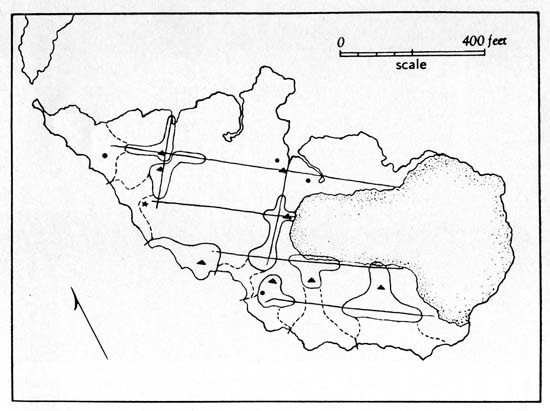 Map of the Lavallette study island.