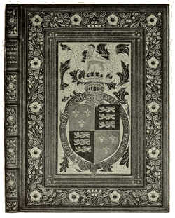 BOOKBINDING IN GREEN LEVANT MOROCCO, WITH INLAY AND GOLD TOOLING BY F. SANGORSKI AND G. SUTCLIFFE