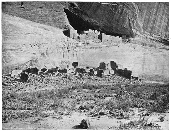 Fig. 22. The White House. One of the houses of the yéi (from photograph by Hillers).