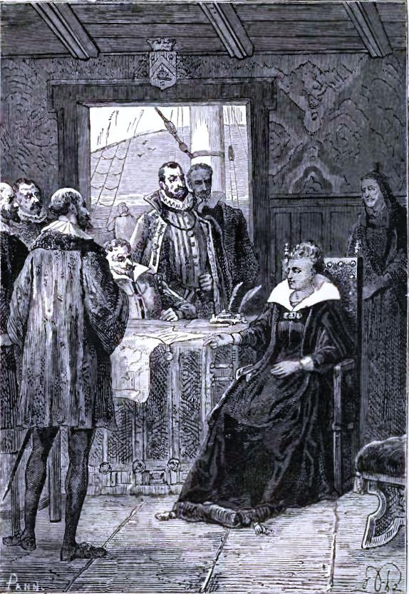 Doa Isabella consults the officers