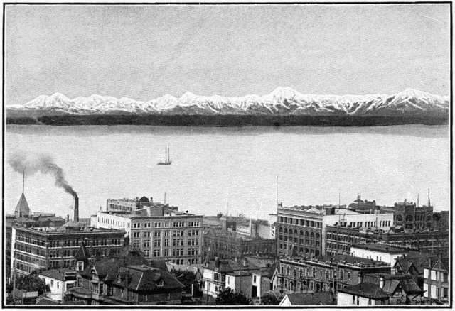 VUE DE SEATTLE (TATS-UNIS).—D'APRS UNE PHOTOGRAPHIE.