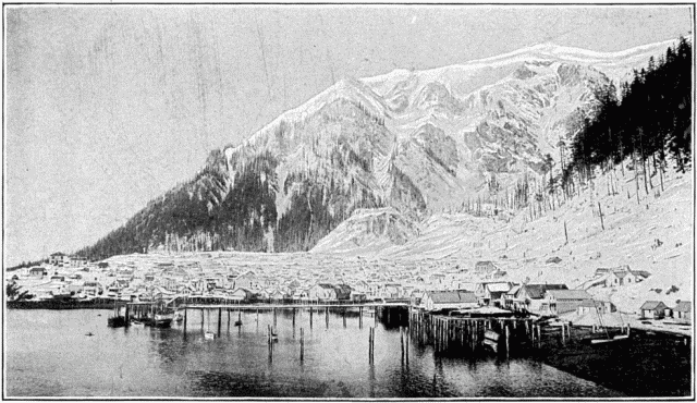 LA VILLE DE JUNEAU, EN HIVER.—D'APRS UNE PHOTOGRAPHIE.
