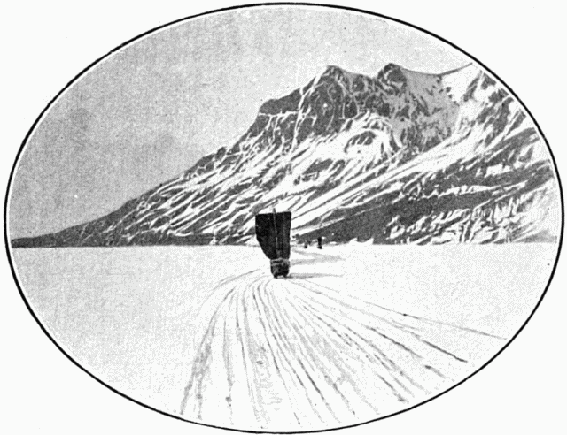  LA VOILE SUR LE LAC BENNETT. DESSIN DE TAYLOR, D'APRS
UNE PHOTOGRAPHIE DE L'AUTEUR.