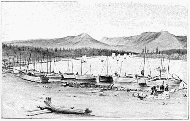 LA RIVIRE SIX MILE.—DESSIN DE BERTEAULT, D'APRS LE
CROQUIS DE L'AUTEUR.