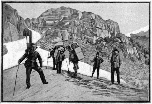 GLACIER AU SOMMET DE LA PASSE DE CHILKOOT.—PHOTOGRAPHIE
DE LA ROCHE  SEATTLE.