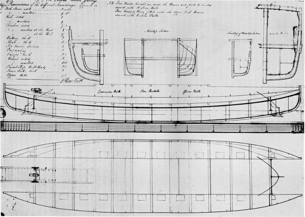 Figure 13.—Lines of Taurus. From the Admiralty
Collection of Draughts, National Maritime Museum, Greenwich.