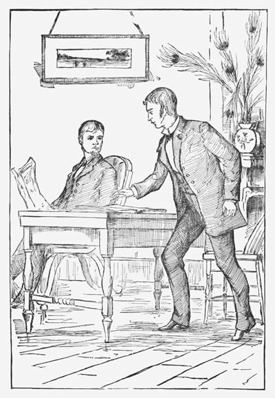 "Ah!" The exclamation falls sharply from my lips, the
"gallery" almost falls from my hands.—page 233.