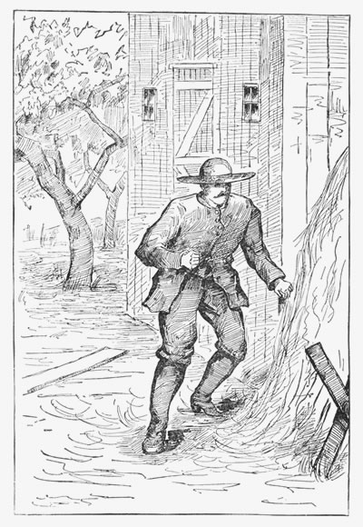 "He works noiselessly, and very soon has made an opening,
into which he crawls."—page 404.