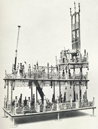 Plate X.—Model of Guillotine: Bone Work (Peterborough
Museum)
