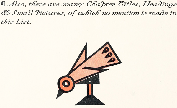 ¶ Also, there are many Chapter Titles, Headings &
  Small Pictures, of which no mention is made in this List.